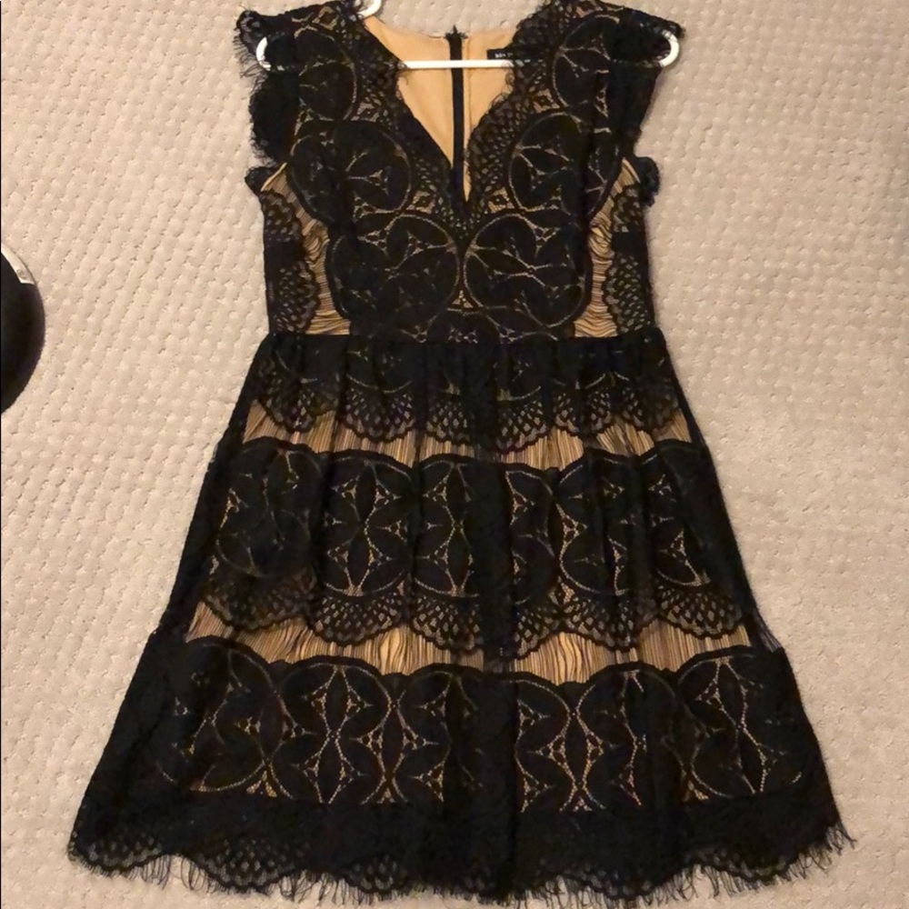 Black and Tan cocktail dress